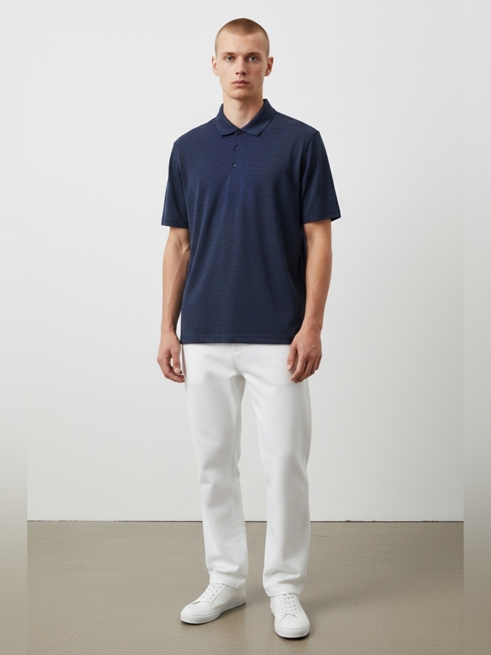 Lululemon Men’s Evolution Short-Sleeve Polo Shirt Large Navy